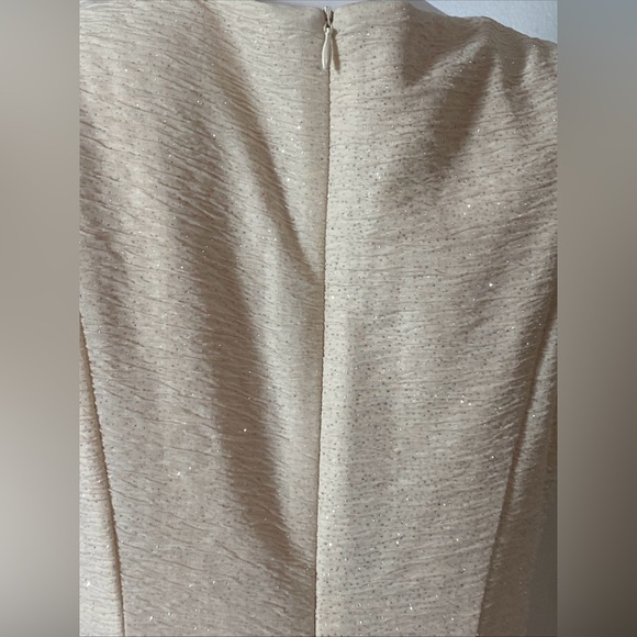 Established in 1962, Women's Midi Dress, Size Ivory with Silver Sparkles Size 8 - Picture 7 of 11
